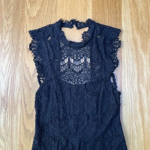 NWT Free People Black Lace Dress Size Small - Picture 8 of 15